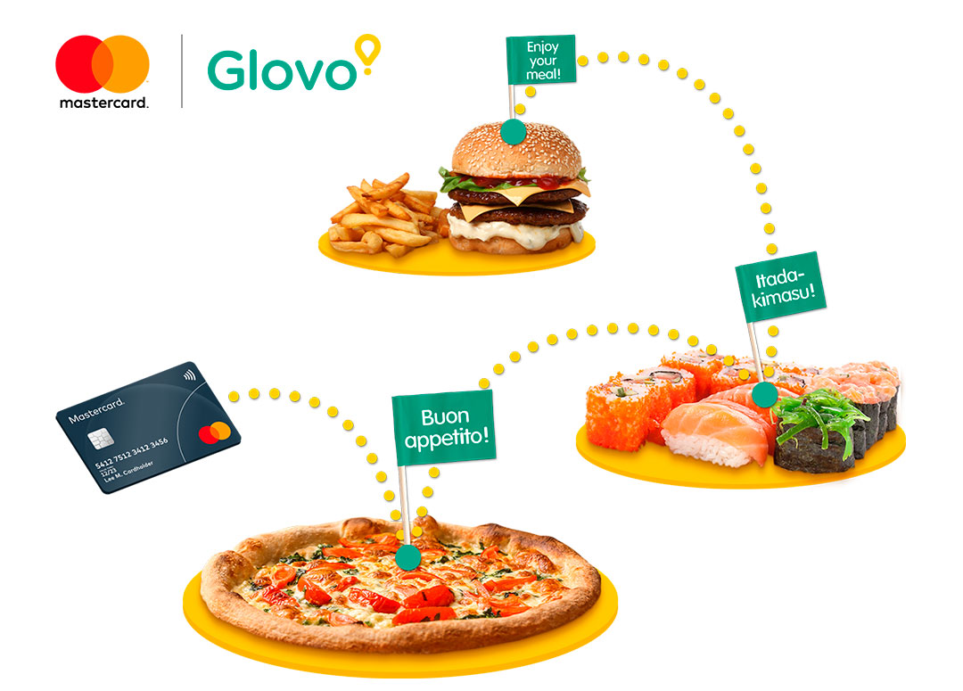 Путешествуйте по кухням мира с Mastercard и Glovo-Банк Пивденный